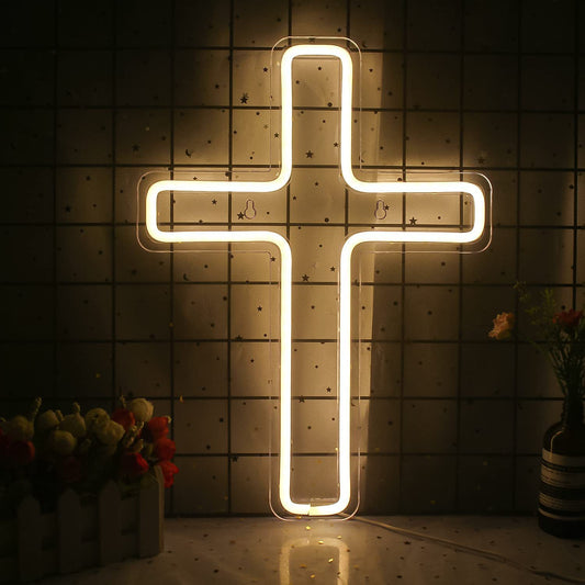 USB Cross Bedroom Children's Room Decoration LED Neon Light