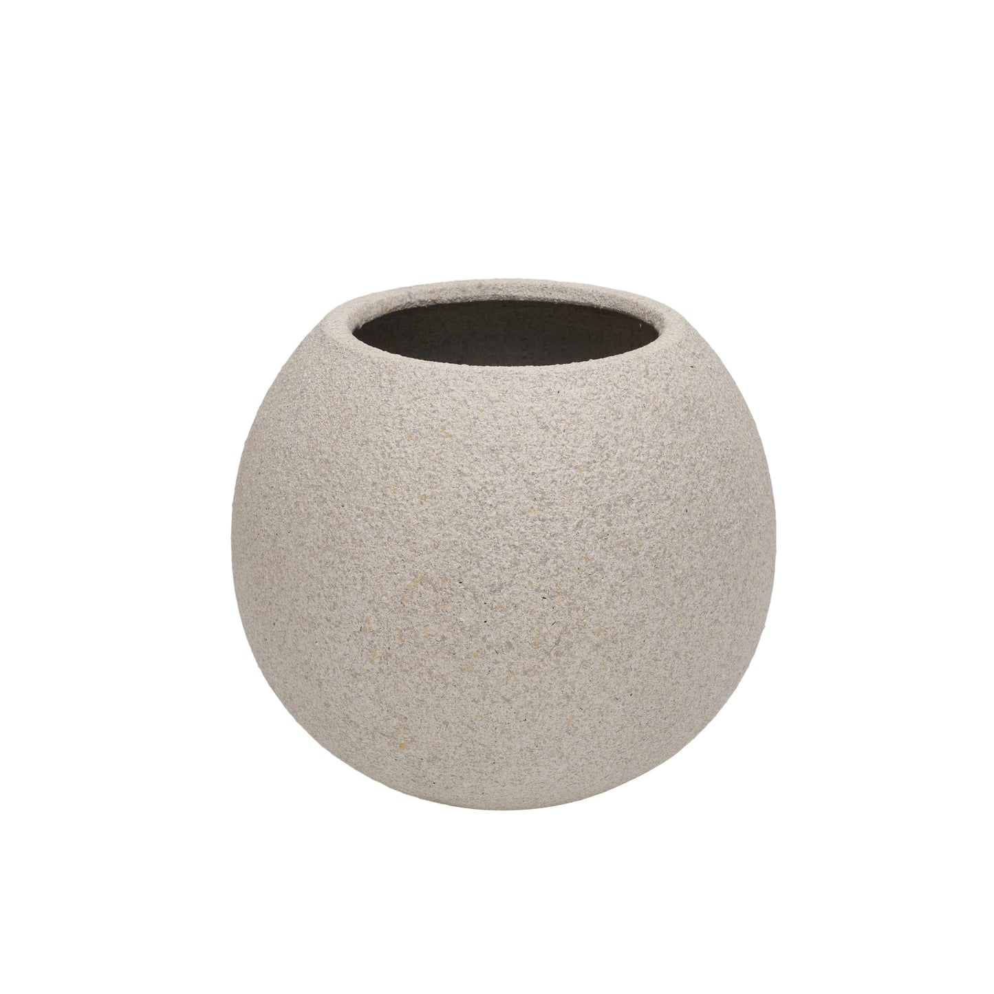 17.1 Dia X 15.35H Magnesium Oxide Round Planters For Indoor And Outdoor Plants, Plant Pot With Drainage Holes For Home Garden Patio