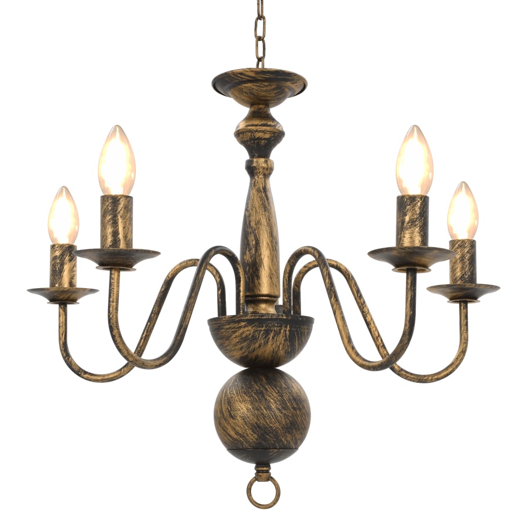 Antique Chandelier 5×E14 Bulbs   Antique Chandelier 5×E14 Bulbs