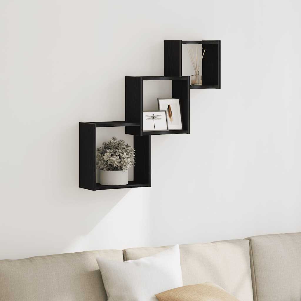 Cube wall shelves 68x wood-based material   Cube wall shelves