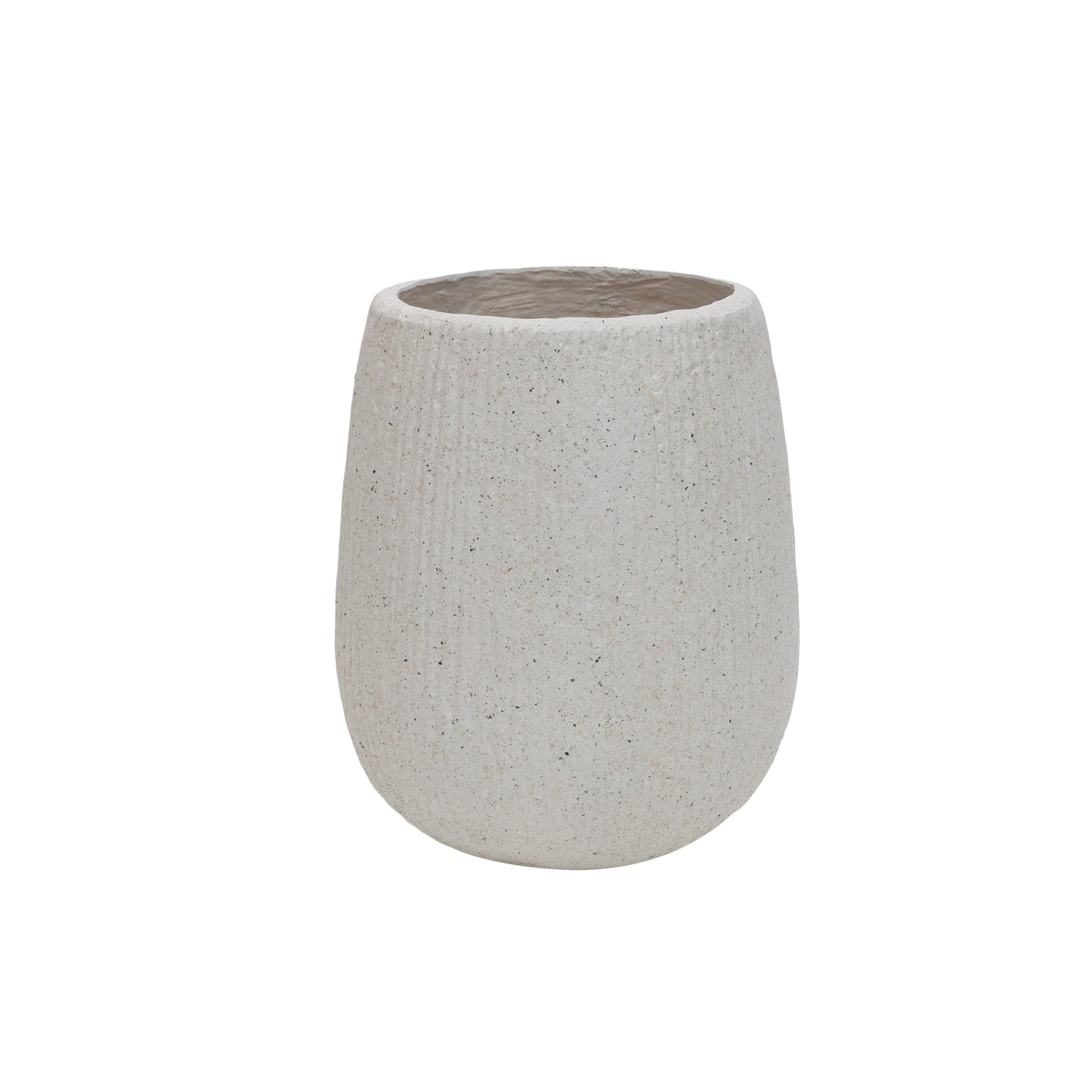 13.38Dia X 16.14 H Dia Large Round Planters For Indoor Plants, Outdoor Planters With Drainage Holes, Magnesium Oxide Plant Pot With Cement Texture Plant Pots Indoor & Outdoor For Home Garden Patio