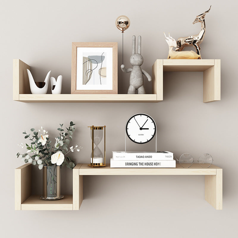 Wall Decoration With Shelves Placed On The Wall