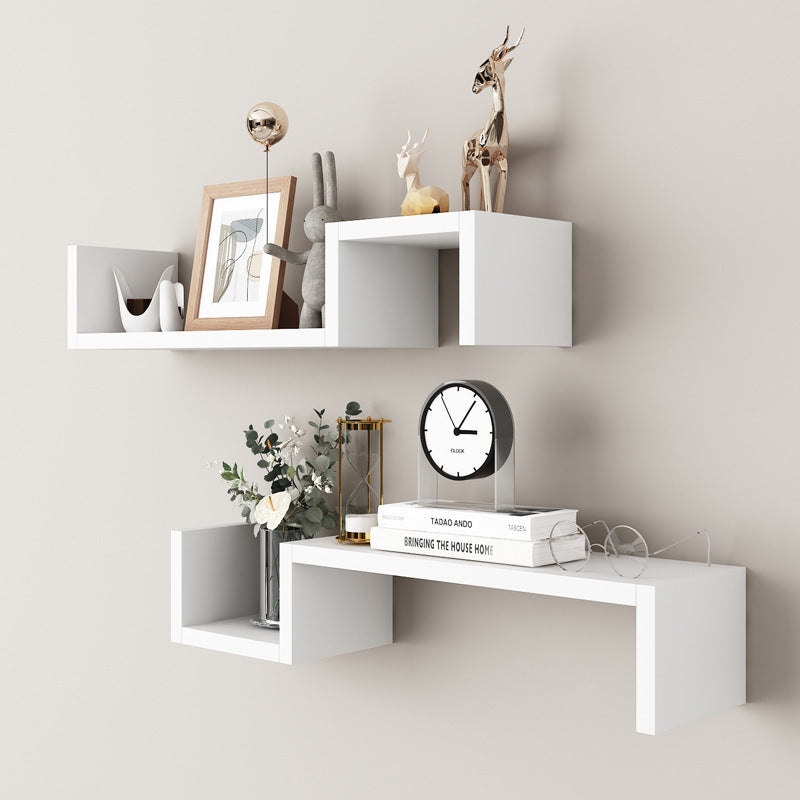 Wall Decoration With Shelves Placed On The Wall