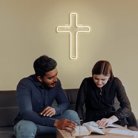 USB Cross Bedroom Children's Room Decoration LED Neon Light